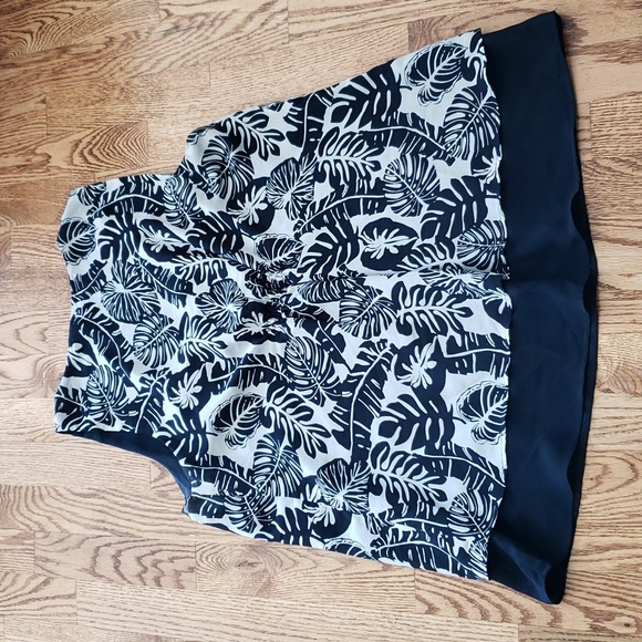 (L) SUNG Alfred Sung Palm Print Tropical Lightweight Coastal Vacation Beach - Picture 8 of 8